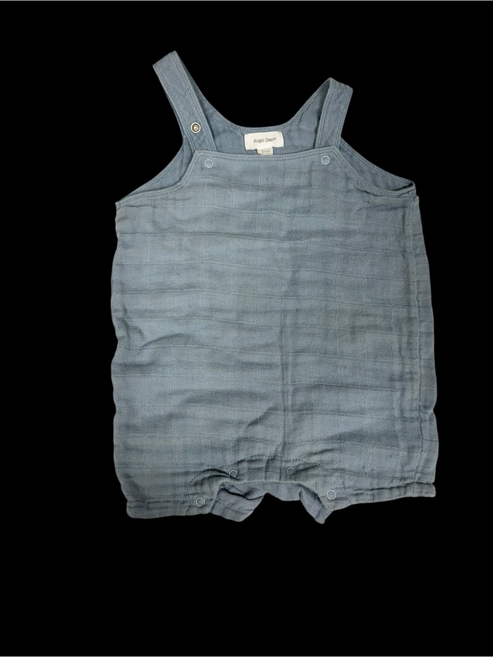 Angel Dear Blue-Grey Muslin Baby Romper